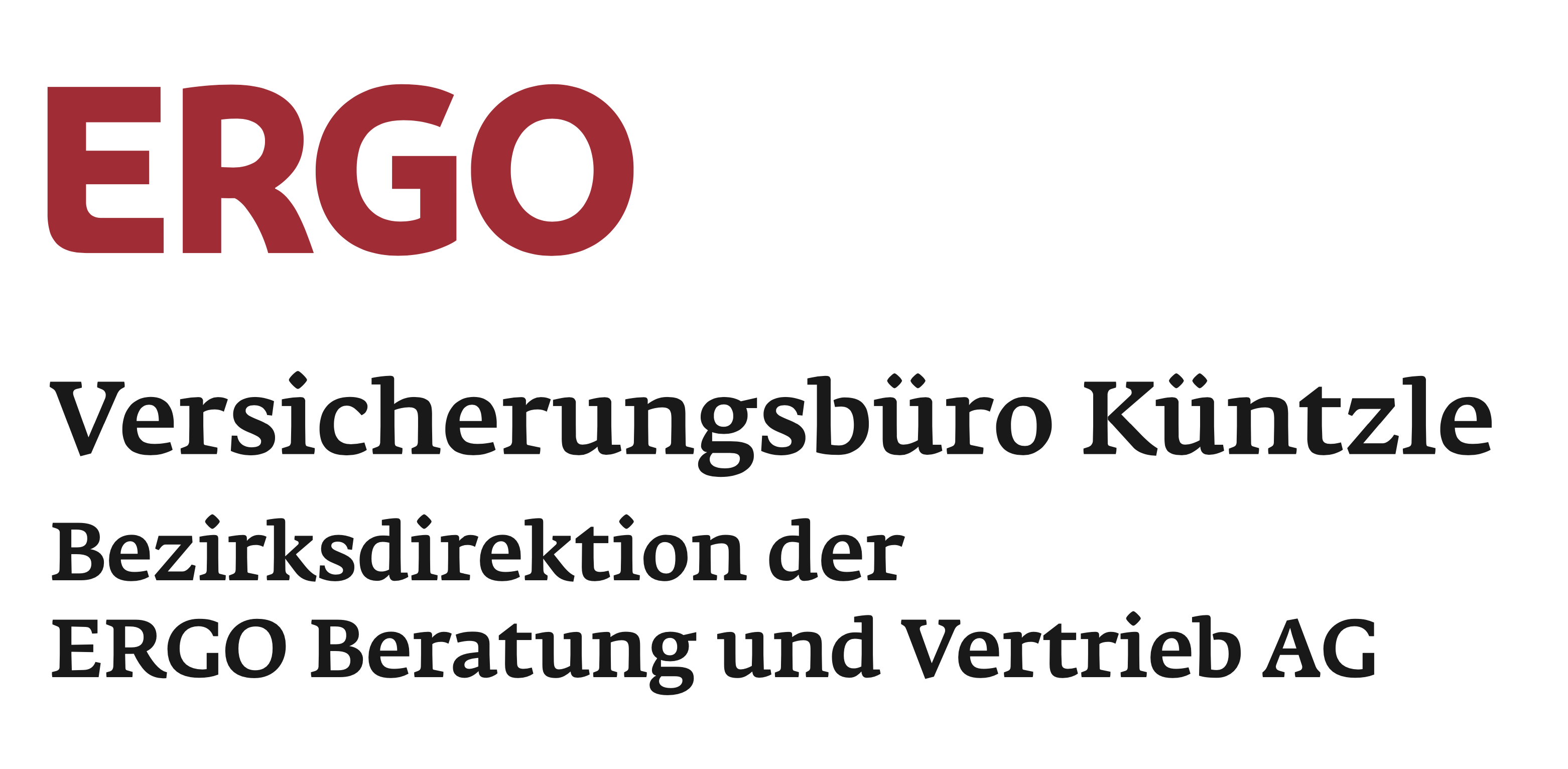 Das Logo unseres Partners ERGO Versicherungsbüro Küntzle aus Bietigheim-Bissingen.